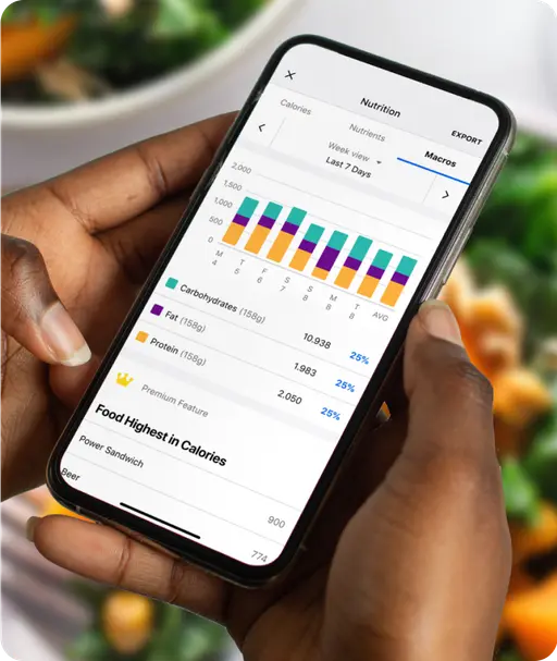 Track calories and macros